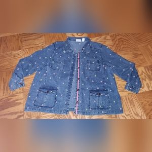 Alfred dunner demin jacket ( butterfly embroidery)